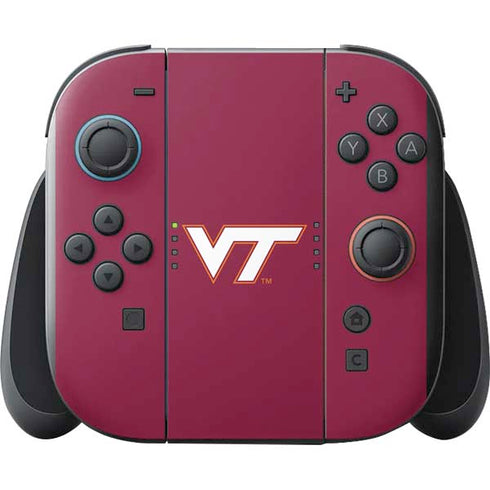 Virginia Tech University Maroon Nintendo Switch 2 (2025) with Joy-Con Skin